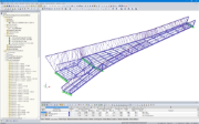 Modello 3D di un passaggio pedonale in RSTAB (© Konstrukt: ING GmbH)