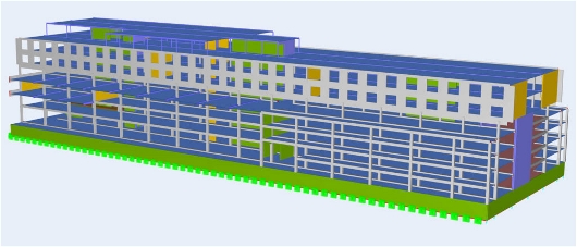 Modello RFEM della frana dell'hotel | © Raadgevend Ingenieursburo van Nunen BV