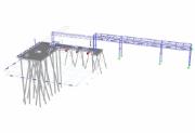 RFEM-Modell des Betonsteges und der Rohrbrücke (© Witteveen+Bos N.V.)