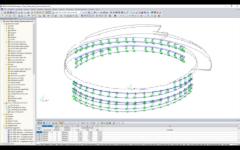 Struttura di supporto per facciate in RFEM (© Enclos Corp.)