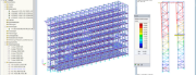 3D-Modell eines Regalsystems in RFEM (© NEDCON B.V.)