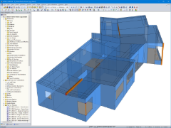 RFEM-Modell des Wohnhauses (© Maderas Besteiro)