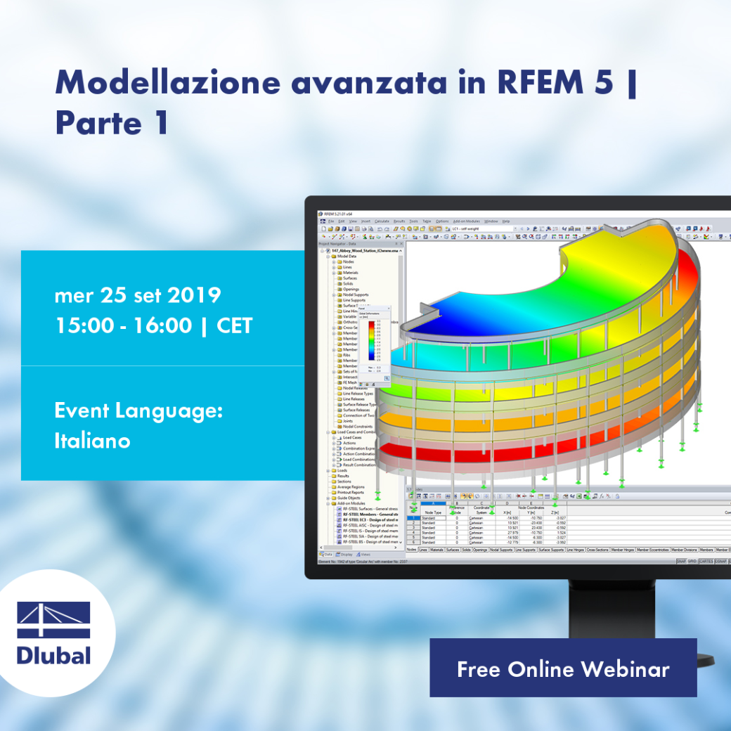 Modellazione avanzata in RFEM 5 | Parte 1