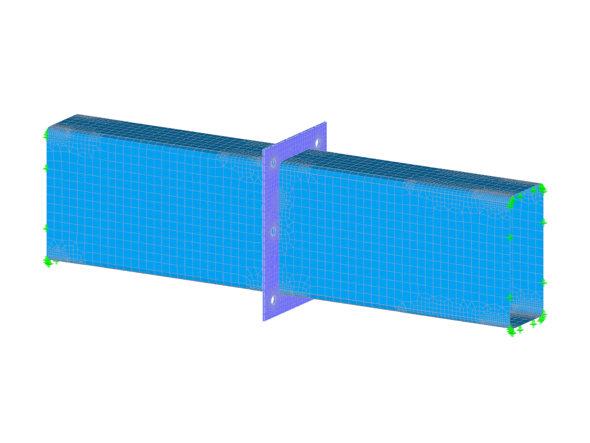 Affinamento mesh adattivo - Piastra della trave
