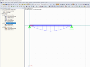 Visualizzazione grafica dei risultati da RF-/STEEL EC3 - Progetto allo stato limite di esercizio