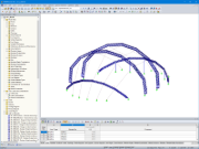 Modello 3D della struttura principale di RFEM in RFEM (© formTL)
