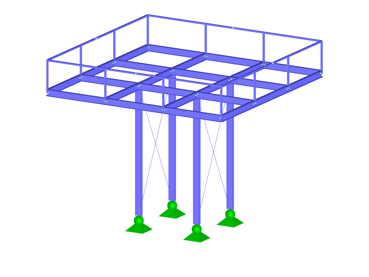 Piattaforma in acciaio