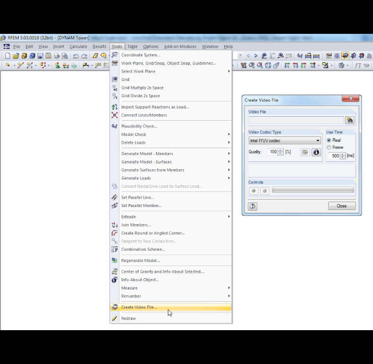 Crea file video