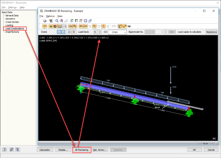 Verifica delle forze nel rendering 3D