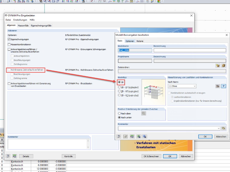 Attivazione del tipo di modello 3D