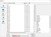 Opzione per filtrare i tipi di file