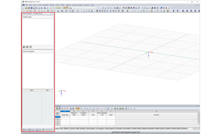 Nuova scheda Modello CAD/BIM nel Navigatore progetti