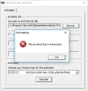 Messaggio di errore quando si tenta di riattivare il softlock attivato