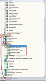 Distribuzione delle forze interne/tensioni in RFEM