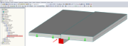 RFEM Modello con nervatura con diversi spessori di piastra