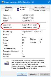 Proprietà di Windows del file