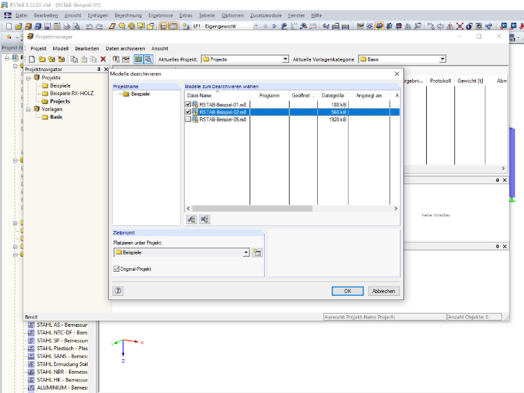 Extract Models from Archive