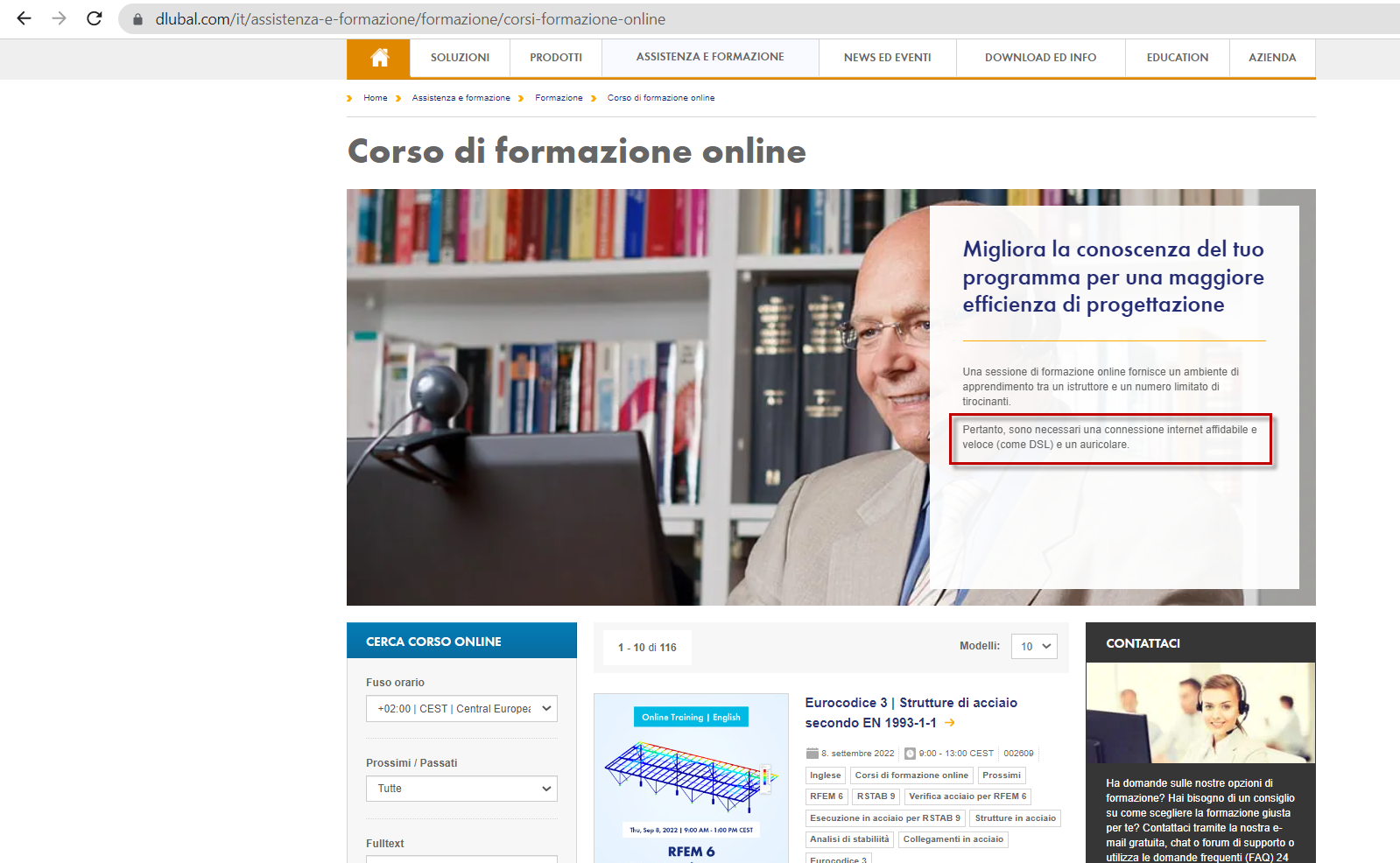 Corso di formazione online