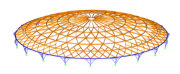 Progetto di una cupola in legno e acciaio