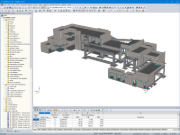 Modello 3D di edificio residenziale RFEM (© JCR Estructural)