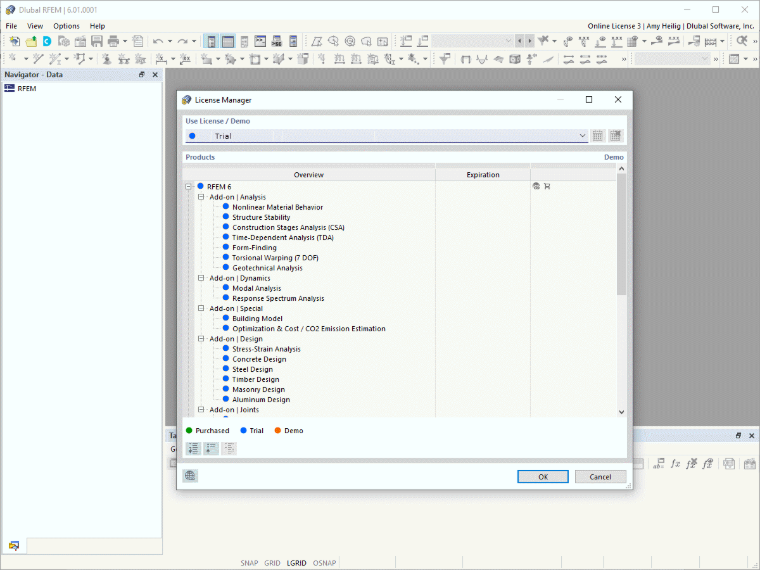 FAQ 005105 | Posso scaricare una versione trial valida 90 giorni di RFEM 6 per provarlo anche se possiedo RFEM 5 ora?