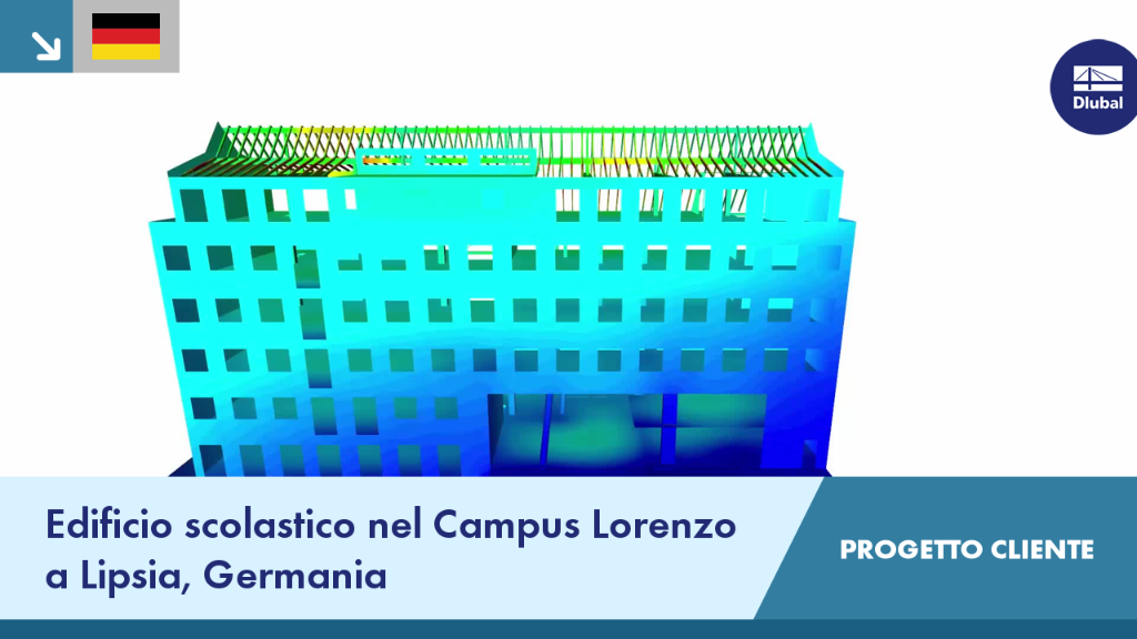 Edificio scolastico moderno del Campus Lorenzo a Lipsia, che unisce un’architettura innovativa