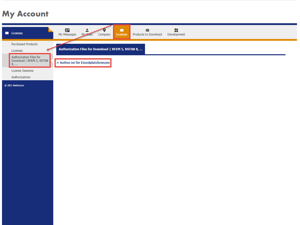 FAQ 002518 | Come posso ottenere il file di autorizzazione corrente per RFEM 5, RSTAB 8 e altri programmi stand-alone?