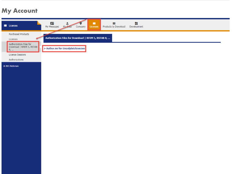 FAQ 002518 | Come posso ottenere il file di autorizzazione corrente per RFEM 5, RSTAB 8 e altri programmi stand-alone?