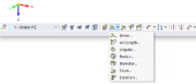 Pulsanti per le quote nella barra degli strumenti CAD