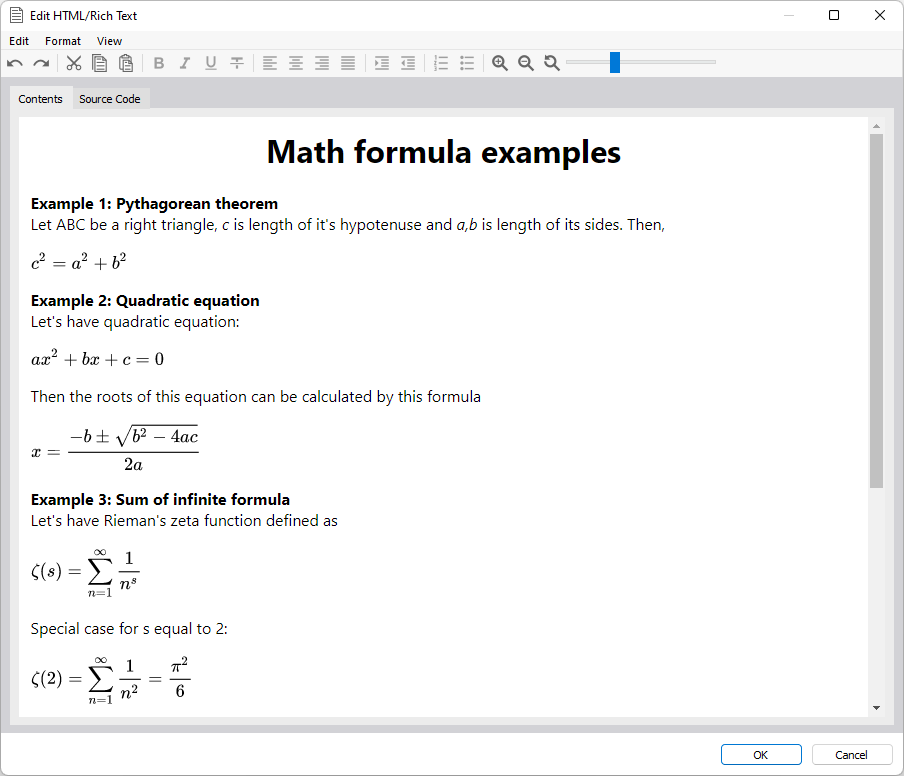 Esempi di formule