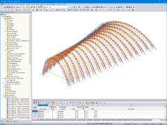Modello 3D di un padiglione in RFEM (© StructureCraft)