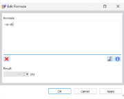 Finestra Modifica formula