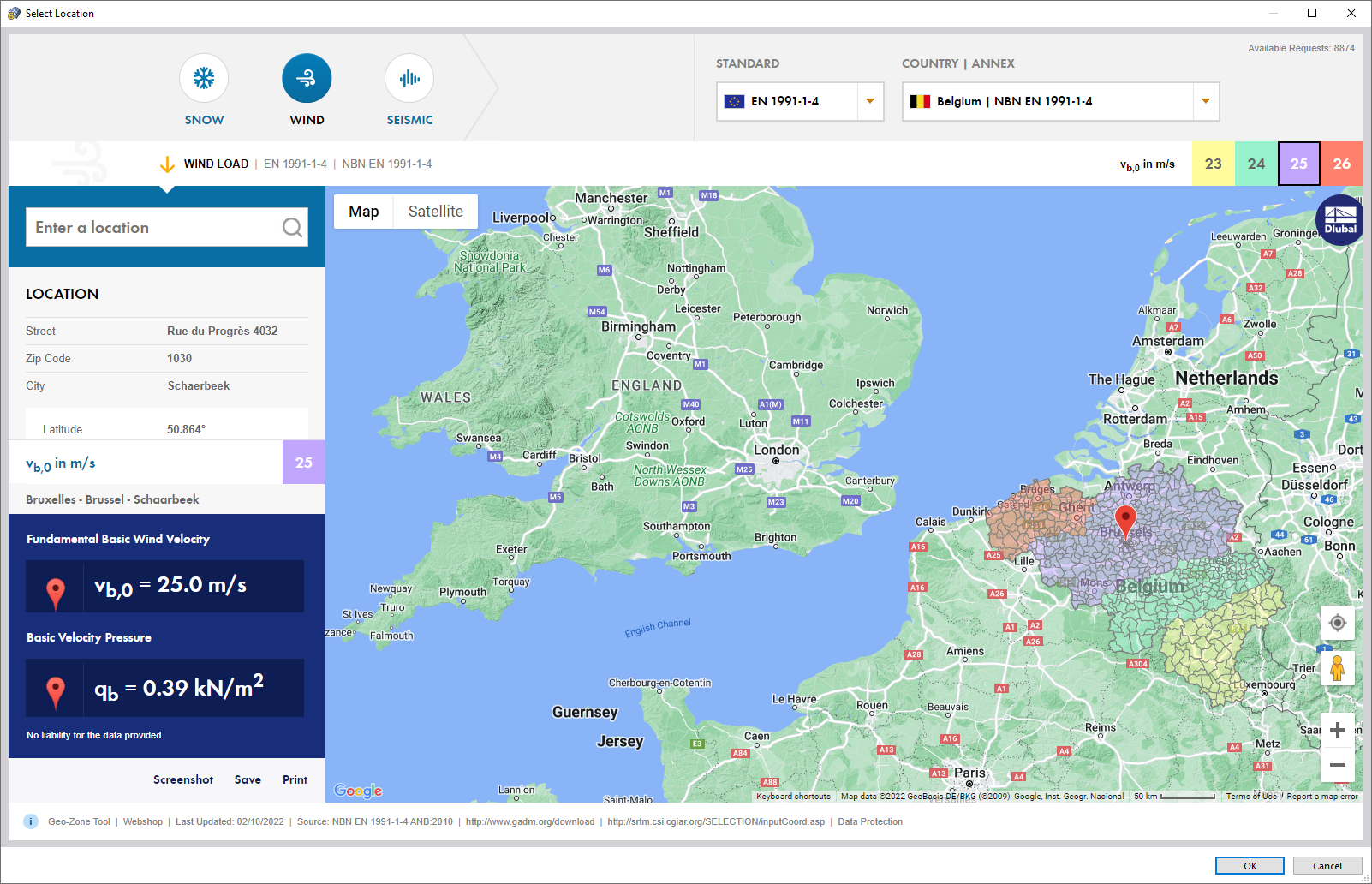 Strumento Geo-Zone Tool di Dlubal