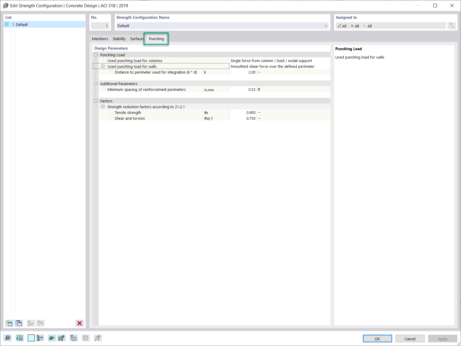 KB 001741 | Verifica a taglio-punzonamento in RFEM 6 secondo ACI 318-19 e CSA A23.3-19