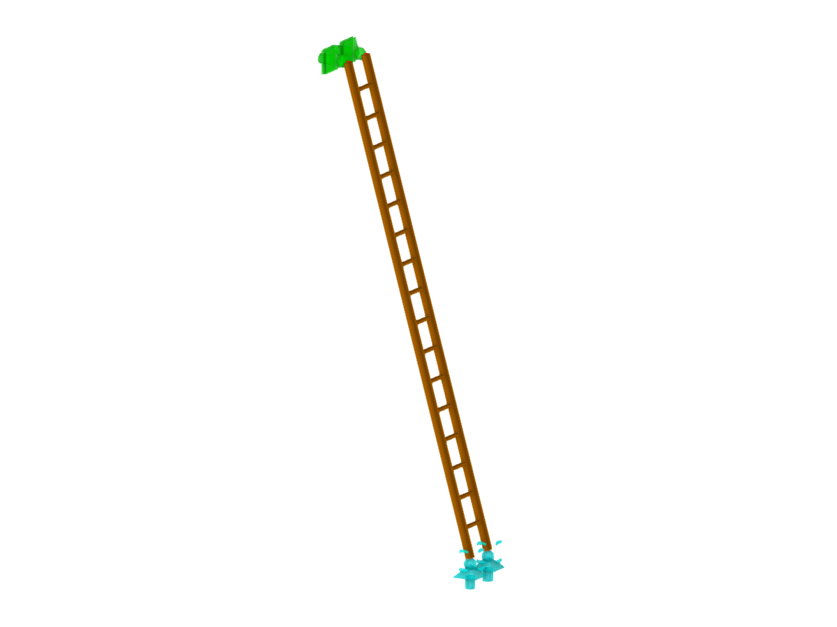 Modello 003343 | Ladder with Friction Support | Model from Online Training