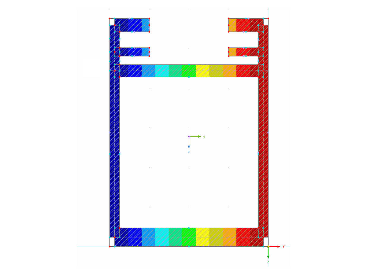 Questa immagine mostra un modello di estrusione in alluminio progettato per ADM 2020 con chiare caratteristiche di instabilità locale.