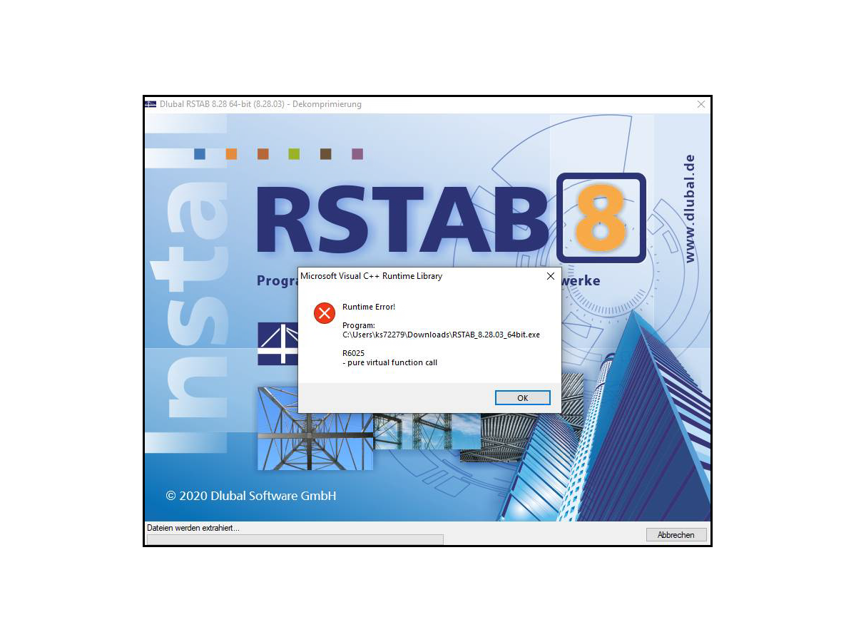 FAQ 005277 | Durante l'installazione, ricevo un messaggio di errore R6025. Cosa dovrei fare?