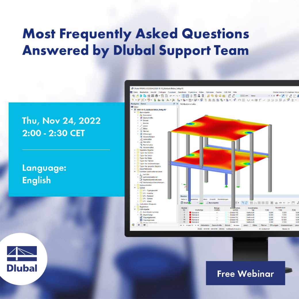 Risposte alle domande più frequenti poste al team di assistenza tecnica di Dlubal Software