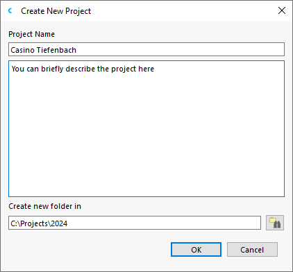 Crea nuovo progetto
