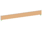 ID Modello 1993 | GLB0101 | Trave di legno lamellare incollato