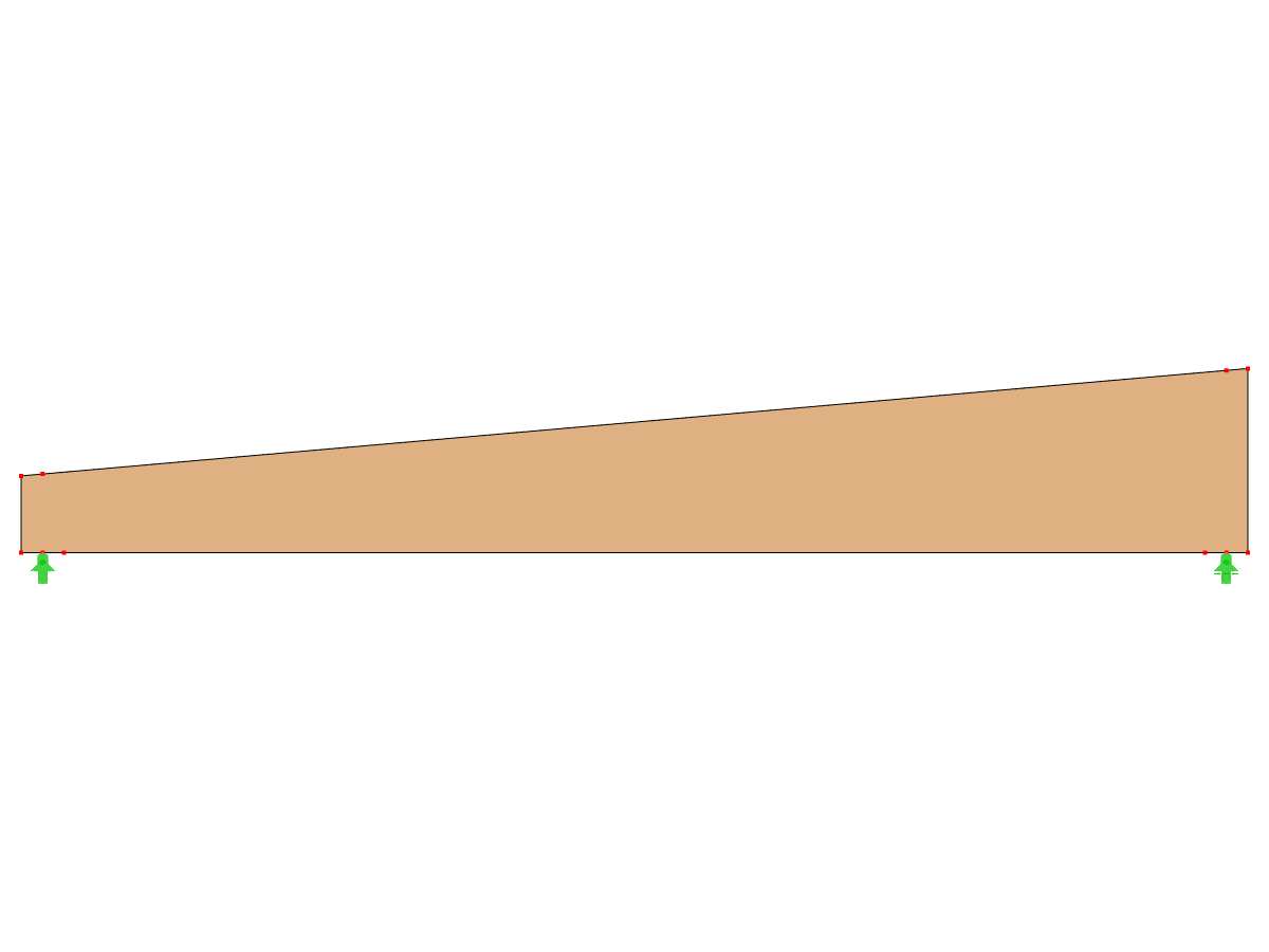 ID Modello 2036 | GLB0201 | Trave di legno lamellare incollato