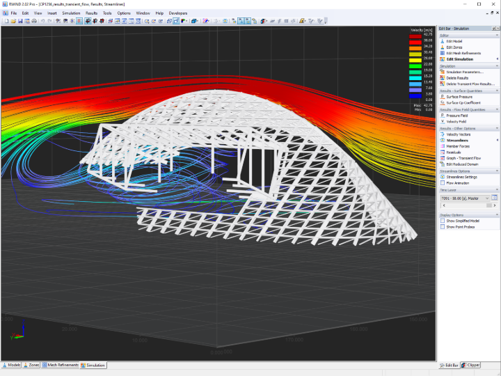 Modello parziale della facciata in RWIND 2