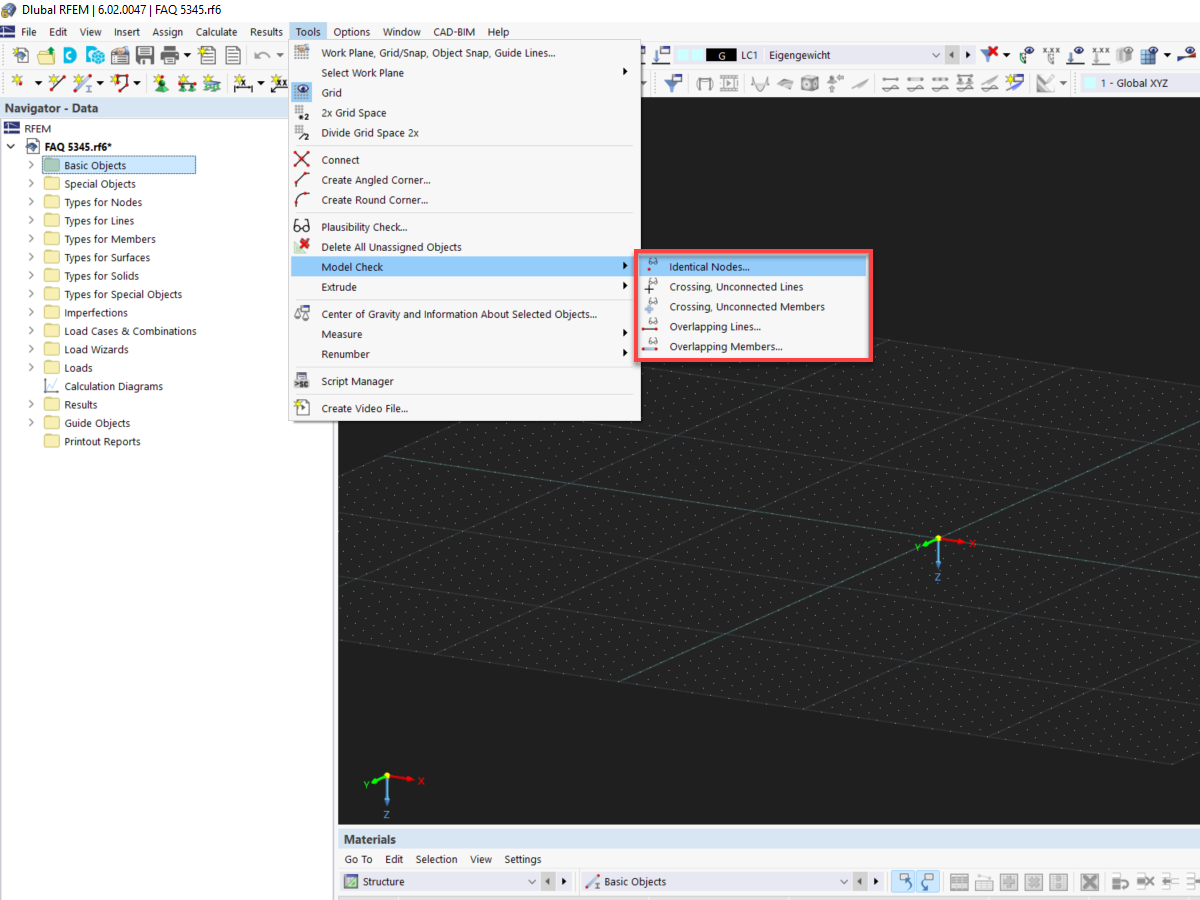 FAQ 005345 | Il mio modello in RFEM 6/RSTAB 9 è instabile. Quale potrebbe essere la causa?