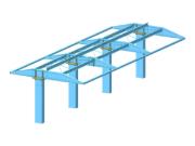 Modello 004110 | Pensilina di una stazione di servizio