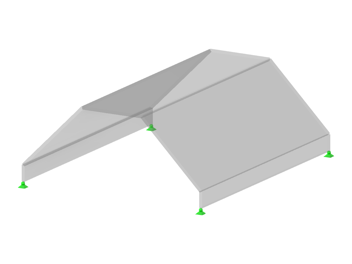 Modello 000534 | FPL041 | Tetto trapezoidale in calcestruzzo