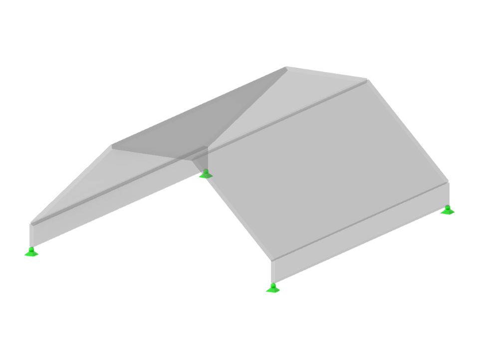 Modello 000534 | FPL041 | Tetto trapezoidale in calcestruzzo