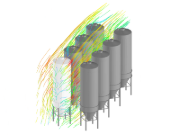 Modello 004154 | Modello con 8 silos