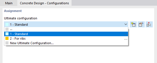 Assegnazione della configurazione di progetto