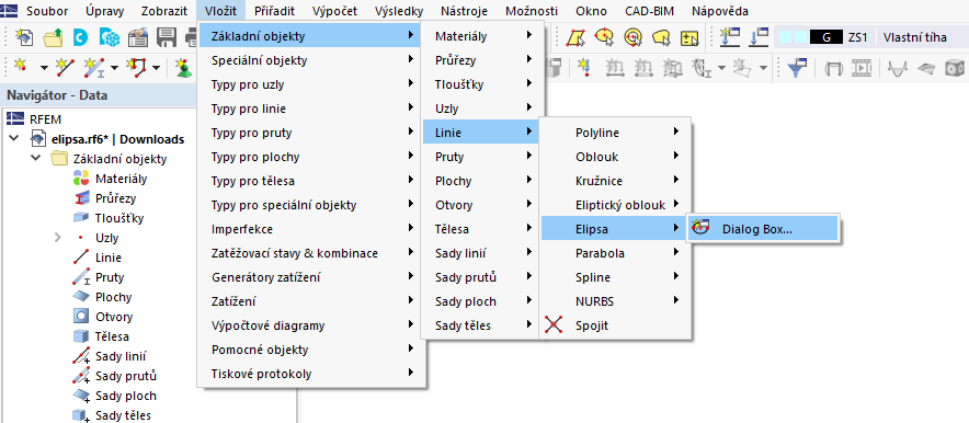 FAQ 005384 | Come posso inserire un’ellisse in RFEM 6?