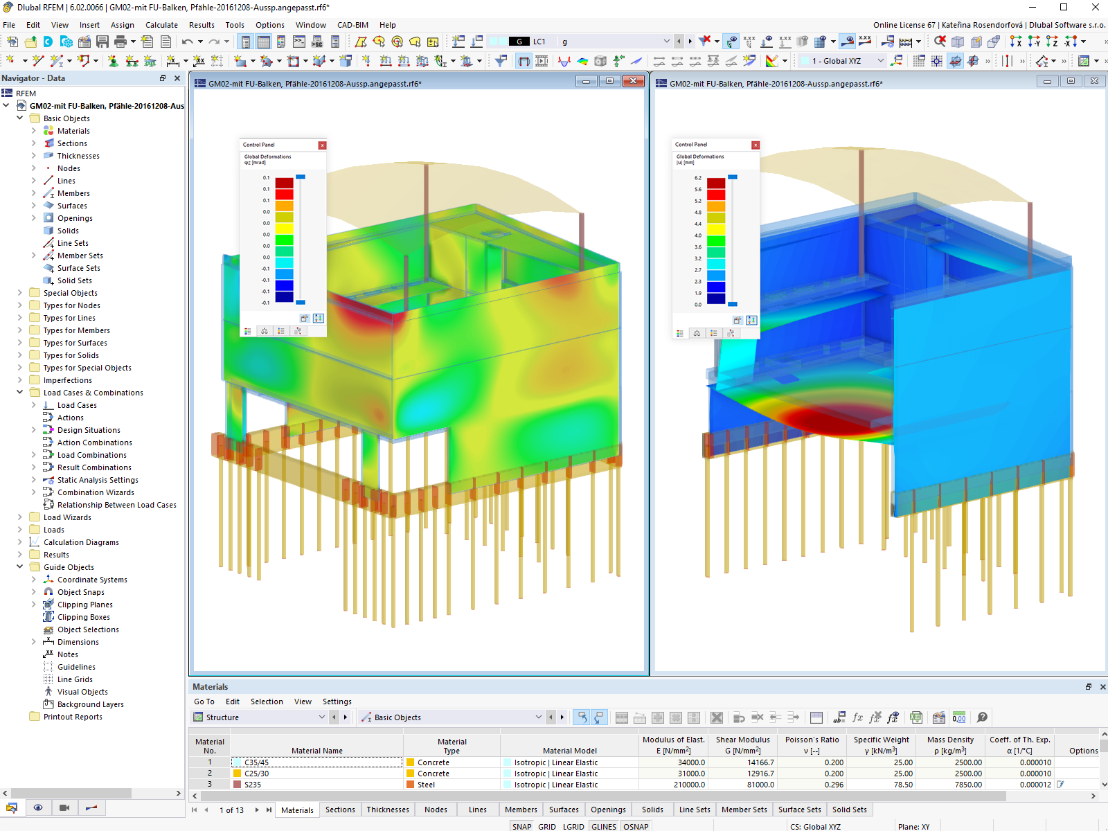 Deformazioni in RFEM | © Baumruck + Oswald
